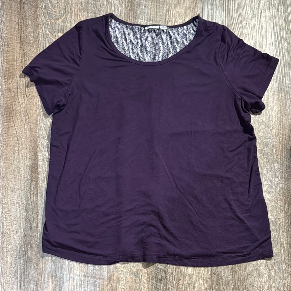 Croft & Barrow Deep Purple Short Sleeve Tee